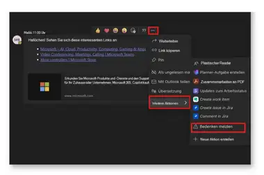 Microsoft-Produktübersicht mit Icons für Cloud, Produktivität, Gaming und mehr.